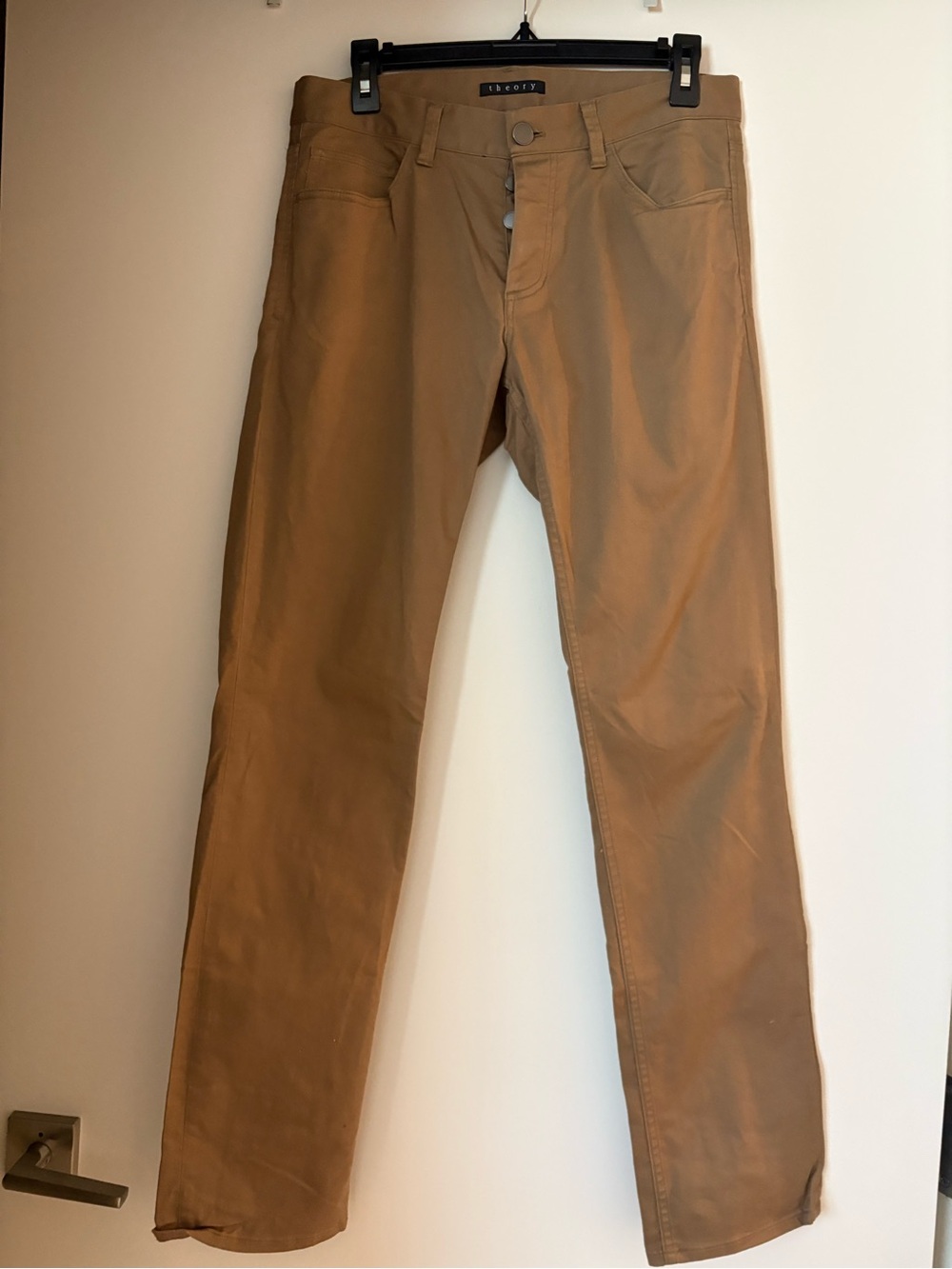 Theory Tan Cotton Chino Pants